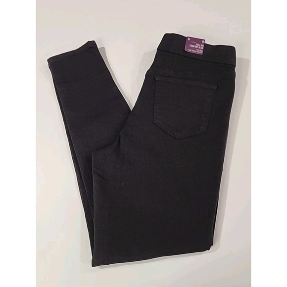 Gloria Vanderbilt Women's Black High Rise Fitted Pull On Comfort‎ Jeans Size 8 - Picture 4 of 4